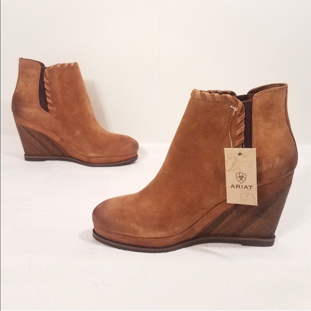 Ariat Belle Platform wedge ankle booties